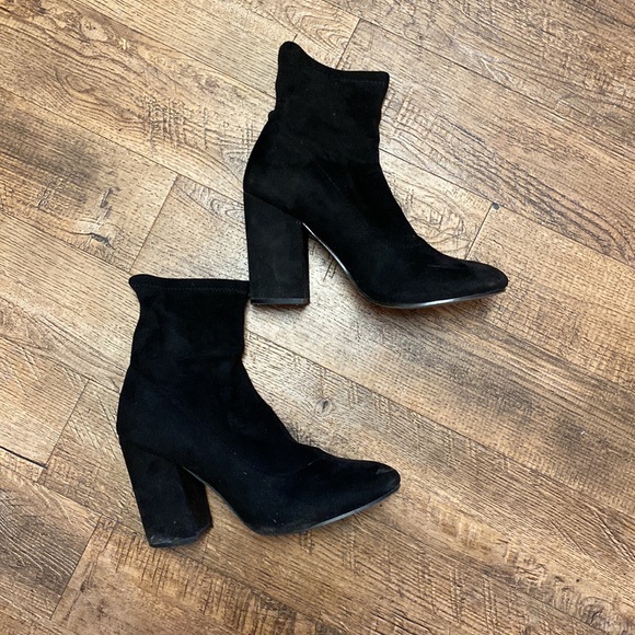 ASOS Elaborate Black Sock Booties 8 - Picture 2 of 10